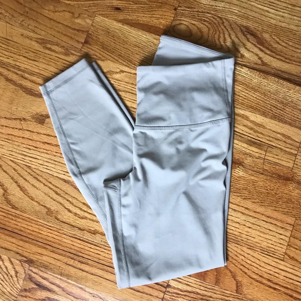Yogalicious Lux Stone Gray Athletic Leggings